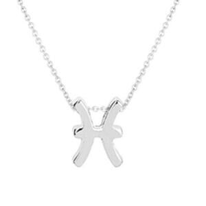 Astrology Necklace Pisces Silver Tone Constellation Necklace Gift Simple